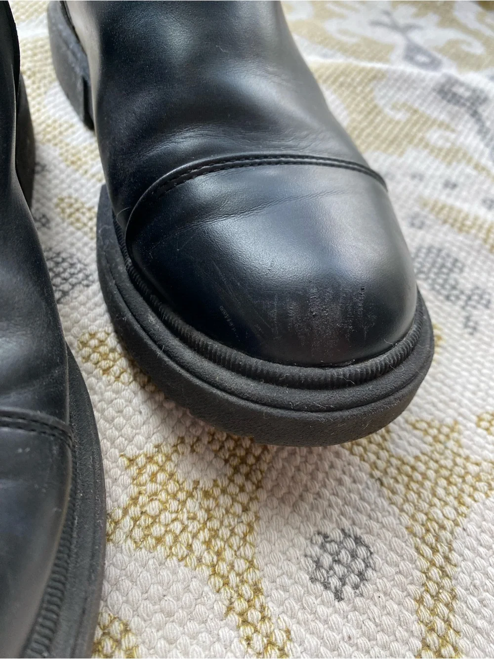 Art Class Kids Black Ring Harness Chunky Zippered Ankle Boots